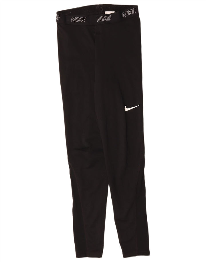 Leggings grafici da donna Nike UK 12 medio nero poliestere