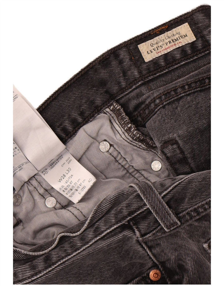 Jeans dritti Levi's 501 da donna W28 L26 cotone grigio