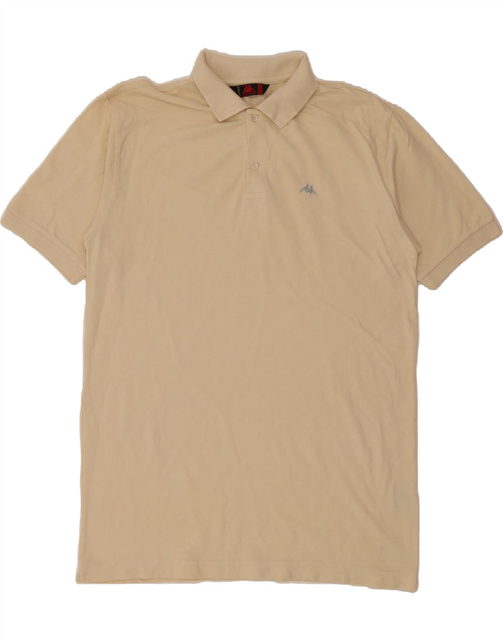 KAPPA Mens Polo Shirt XL Beige Cotton Vintage Kappa and Second-Hand Kappa from Messina Hembry 