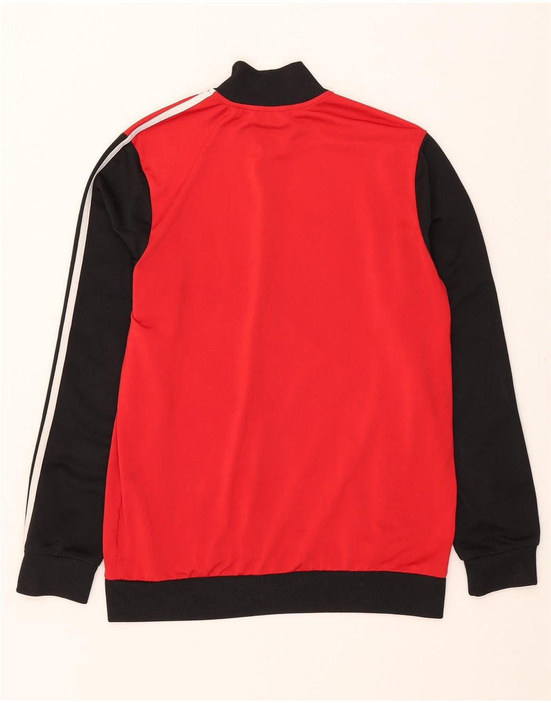 Giacca top della tuta da ragazzo ADIDAS 15-16 anni Rosso Colourblock