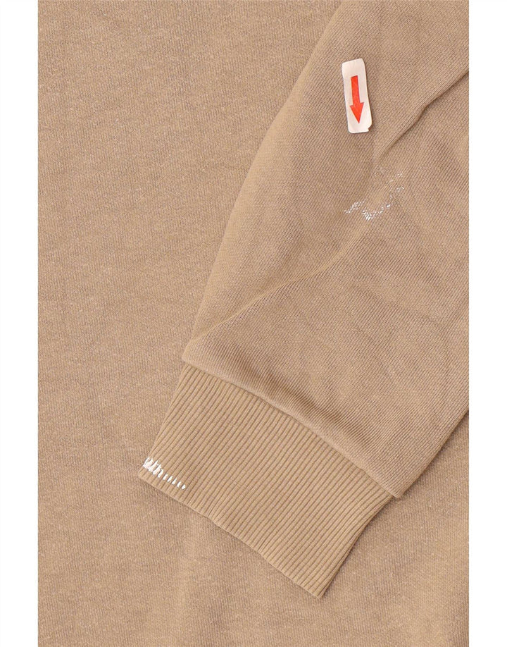 Felpa Zara da uomo in cotone beige medio