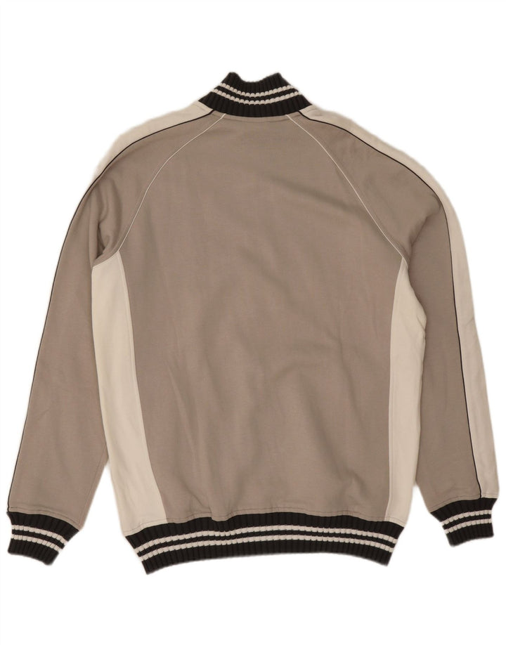 Giacca da tuta da uomo Champion XL in cotone color block grigio