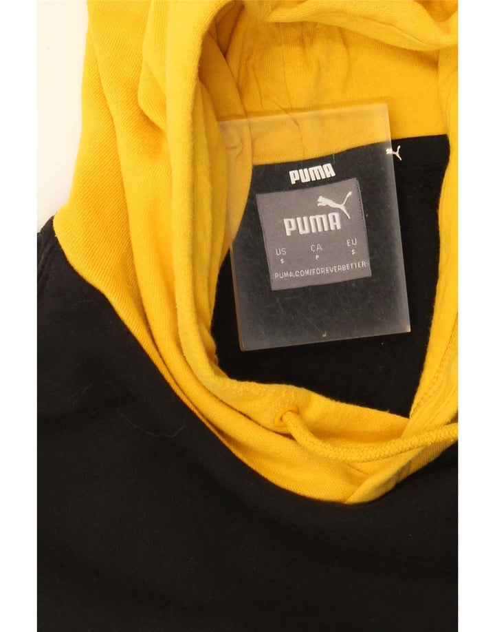 Felpa con cappuccio grafica da uomo Puma Small Yellow Colourblock