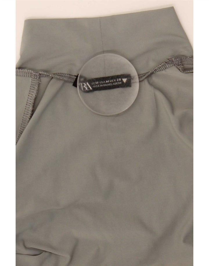 Body a maniche lunghe da donna Zara UK 12 Nylon grigio medio