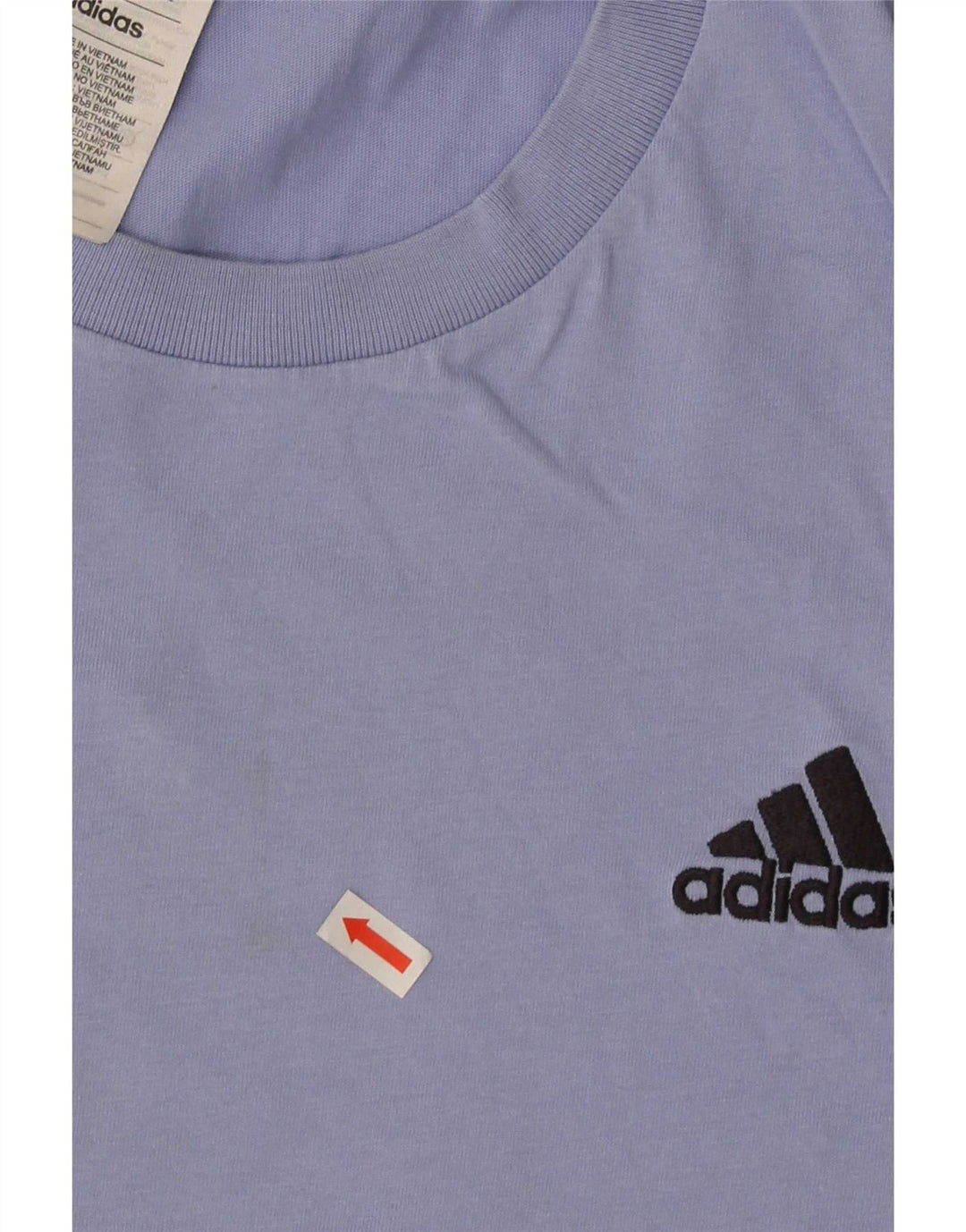 Maglietta Adidas da uomo Top Large in cotone blu