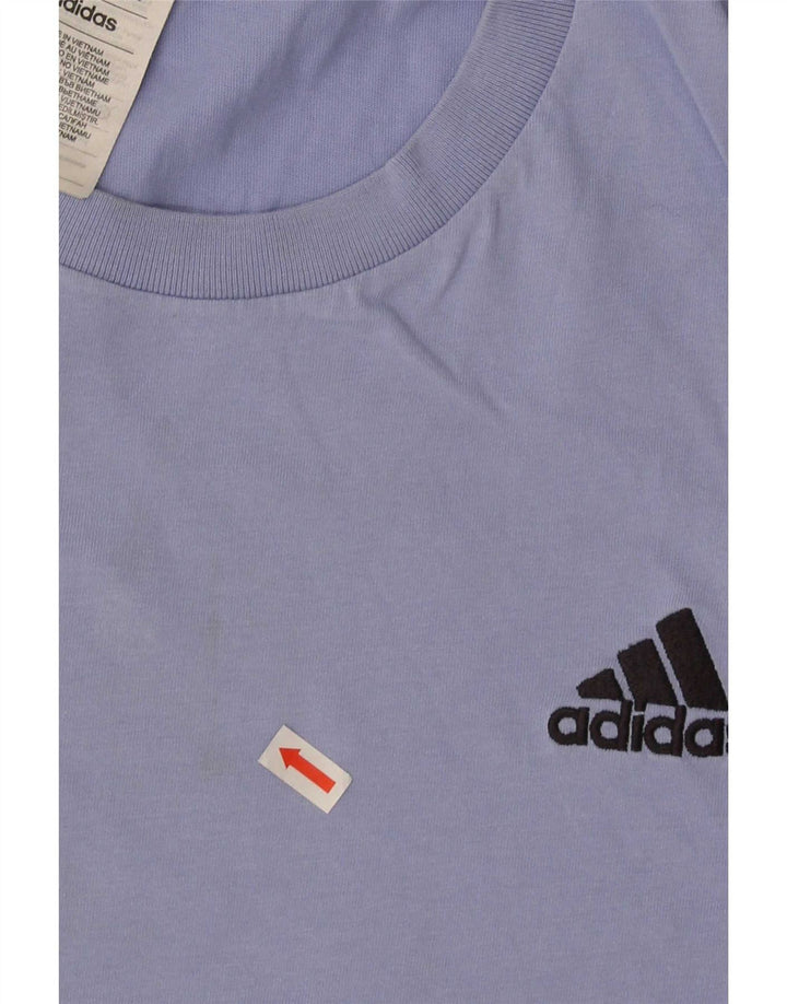 Maglietta Adidas da uomo Top Large in cotone blu