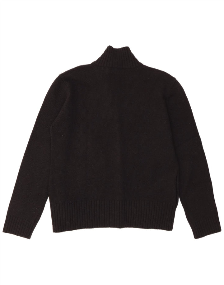 Maglione cardigan da uomo Dockers XL in lana d'agnello nera