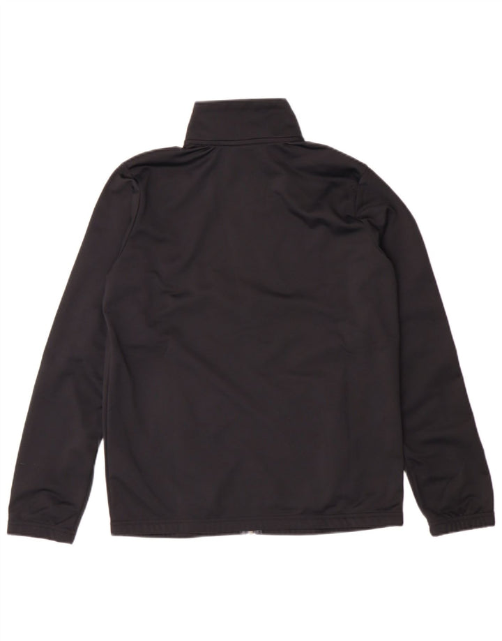 NIKE Boys Tracksuit Top Jacket 12-13 Years Large Black Polyester