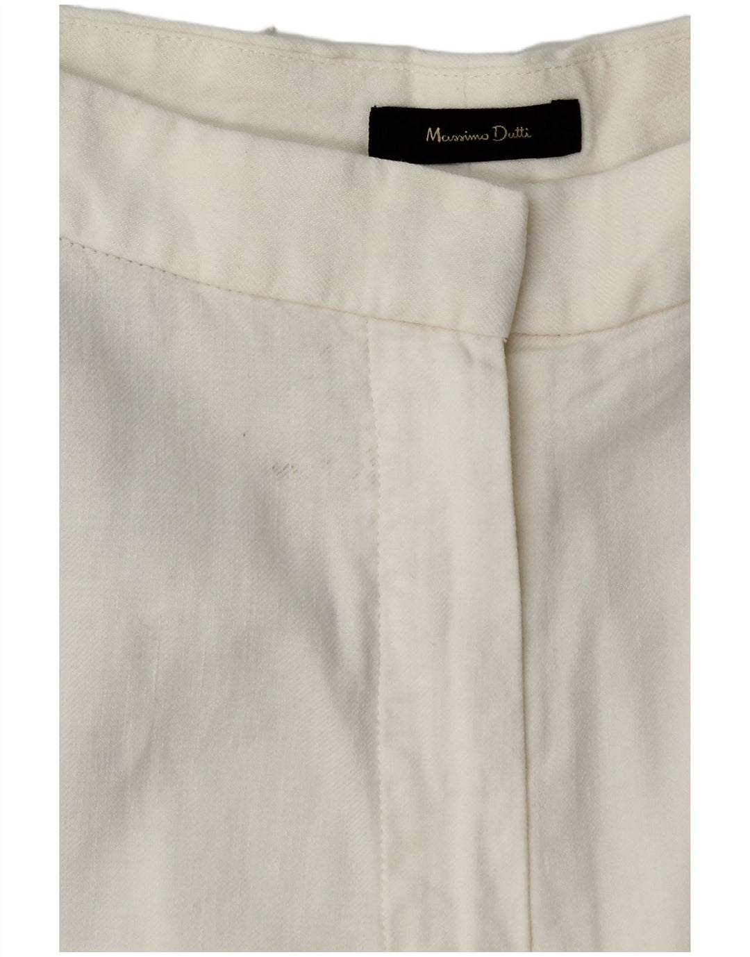 MASSIMO DUTTI Pantaloni chino affusolati da donna EU 40 Medio W30 L27 Bianco