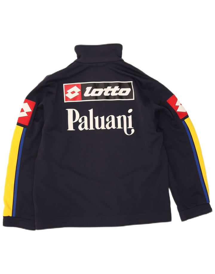 Tuta intera da uomo con grafica Lotto Large in poliestere color block blu navy