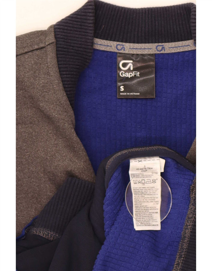 Giacca da ginnastica da uomo Gap Small in poliestere color block grigio