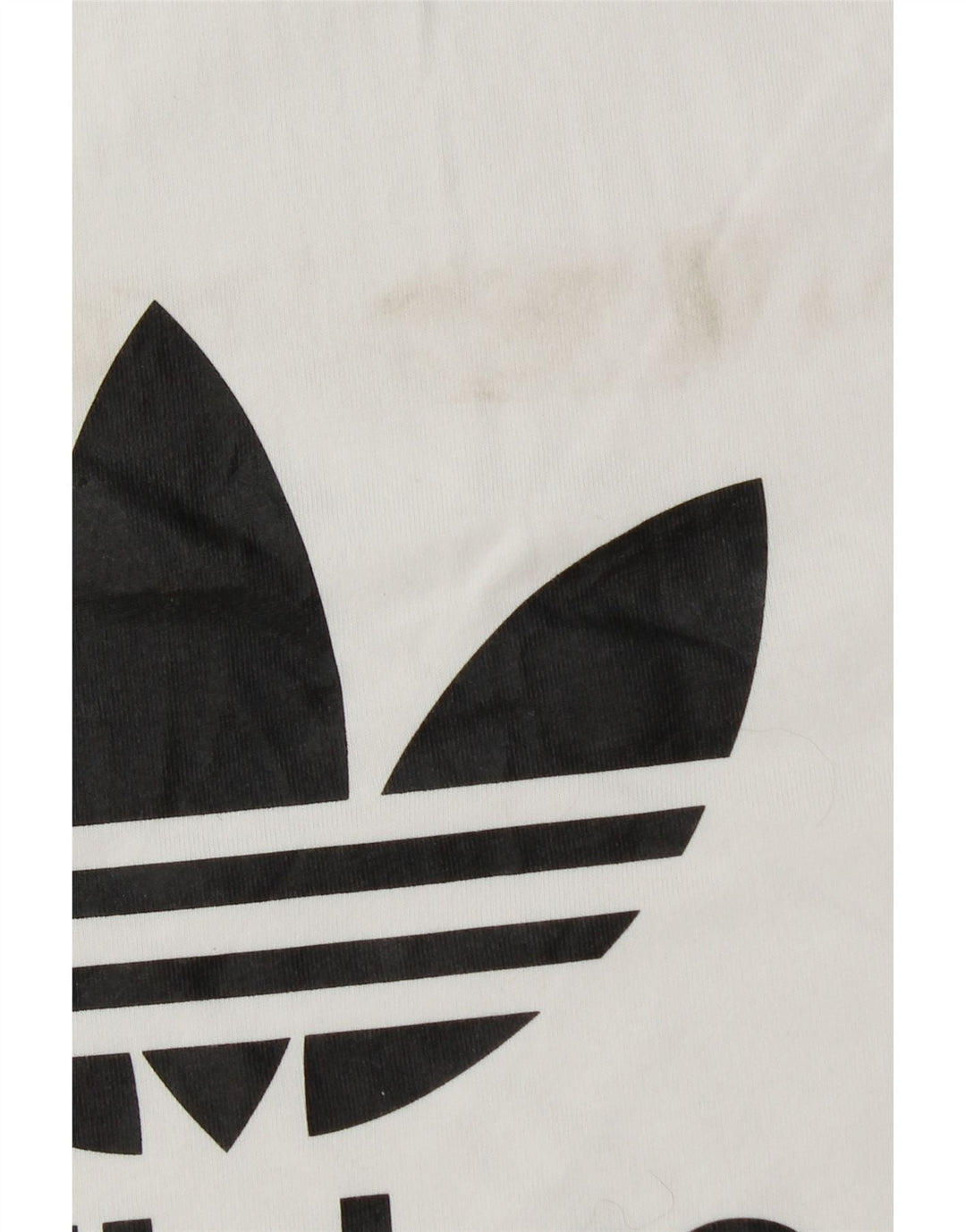 T-shirt grafica da uomo Adidas Top piccola in cotone bianco