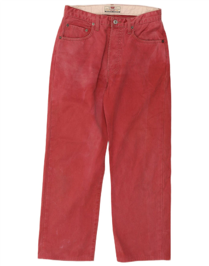 Levi's Uomo 401 Jeans dritti W31 L26 Cotone rosso