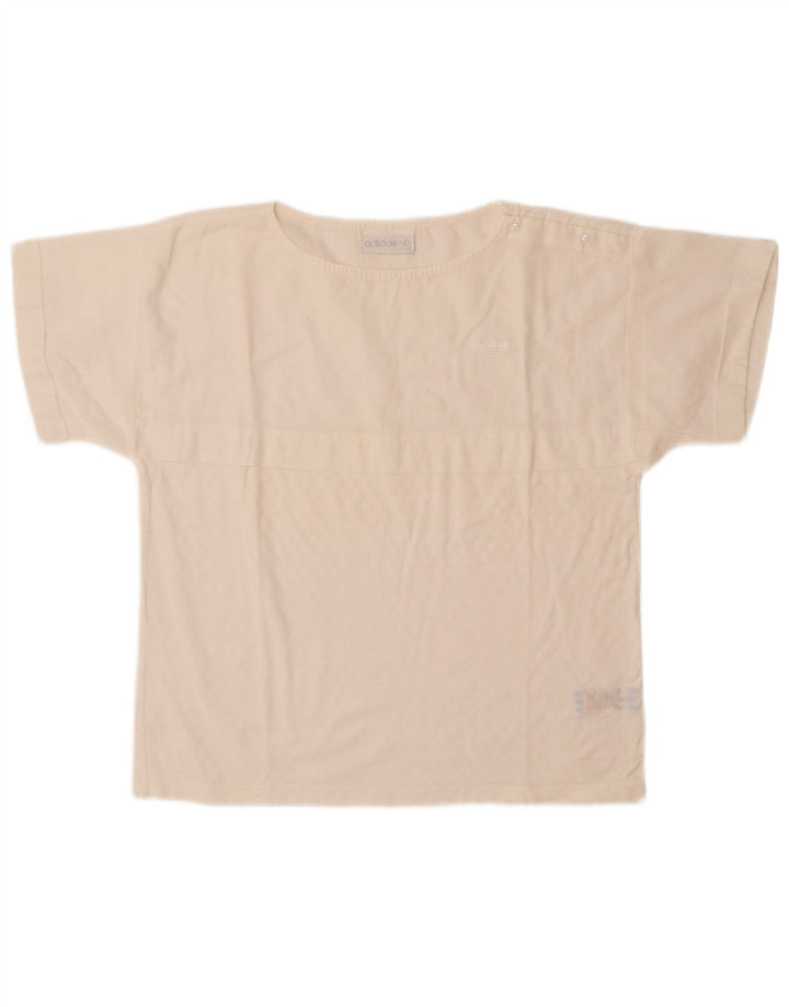 T-shirt da donna Adidas Top EU 40 cotone bianco medio