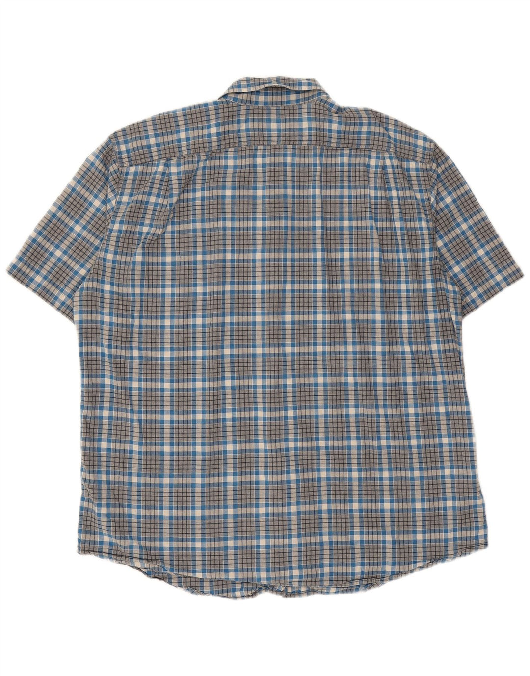 Camicia da uomo Classic Fit Eddie Bauer XL in cotone a quadri blu
