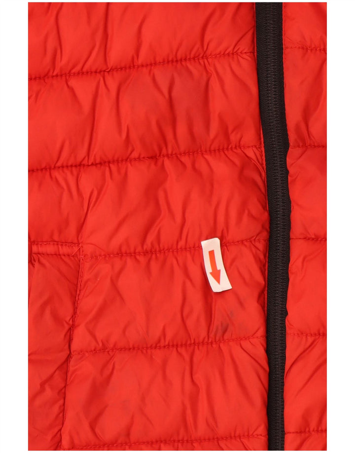 Giubbotto imbottito con cappuccio Benetton Bambino 10-11 anni Rosso Poliammide