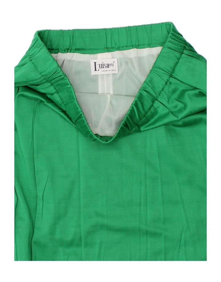 VINTAGE Womens A-Line Skirt W32 Large  Green Vintage Vintage and Second-Hand Vintage from Messina Hembry 