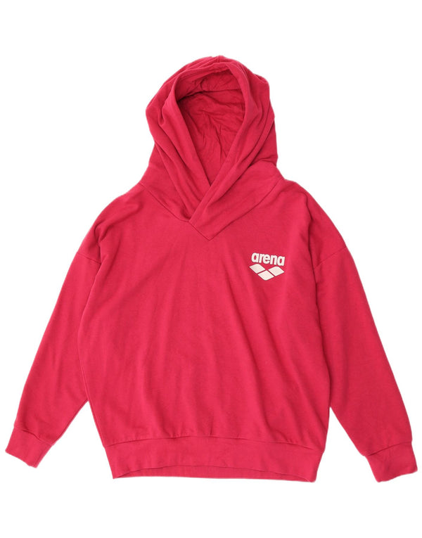 Felpa con cappuccio oversize da donna Arena UK 16 Large in cotone rosa
