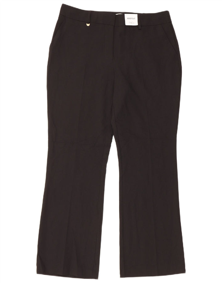 Pantaloni chino bootcut da donna M&Co UK 14 Large W32 L29 poliestere nero