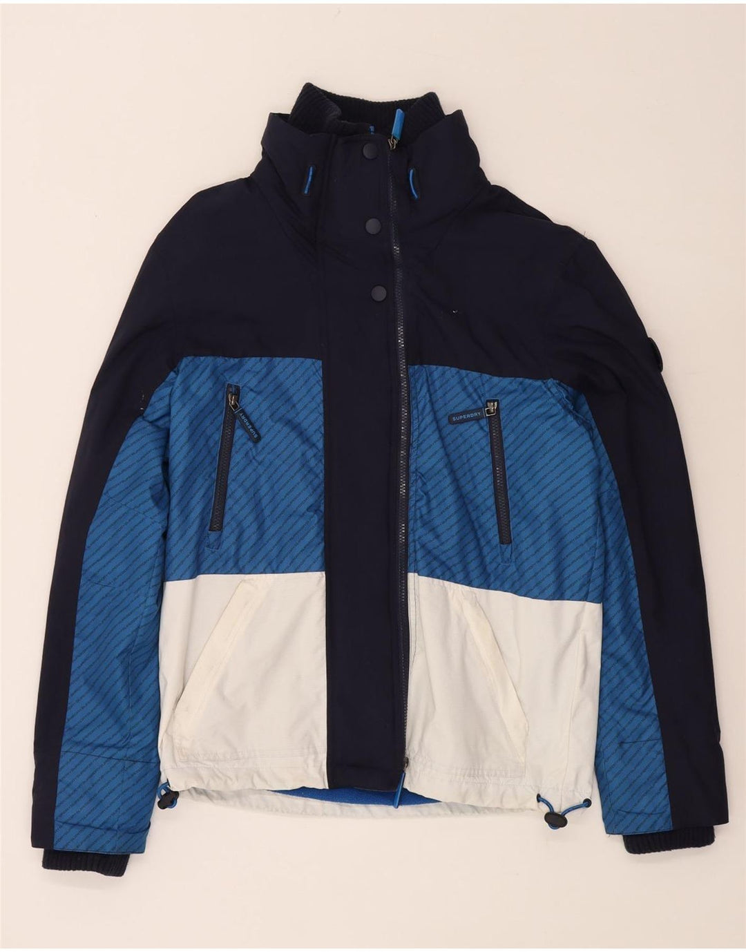 Giacca a vento Windtrekker da uomo Superdry UK 38 medio blu navy