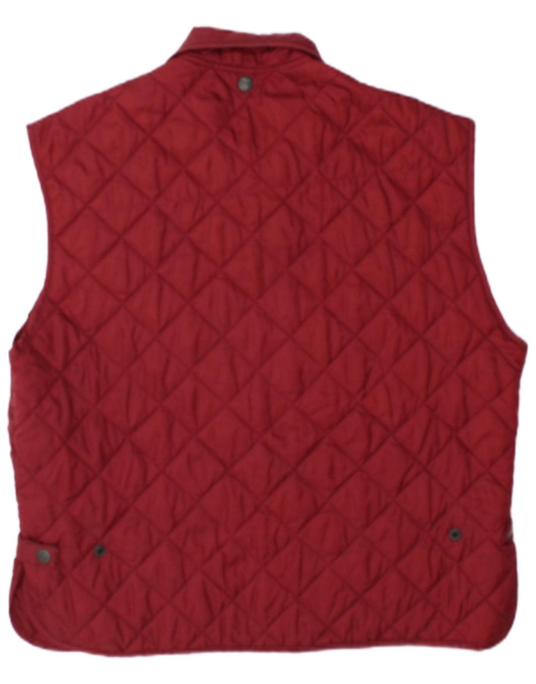 Gilet trapuntato da uomo vintage UK 38 Borgogna medio