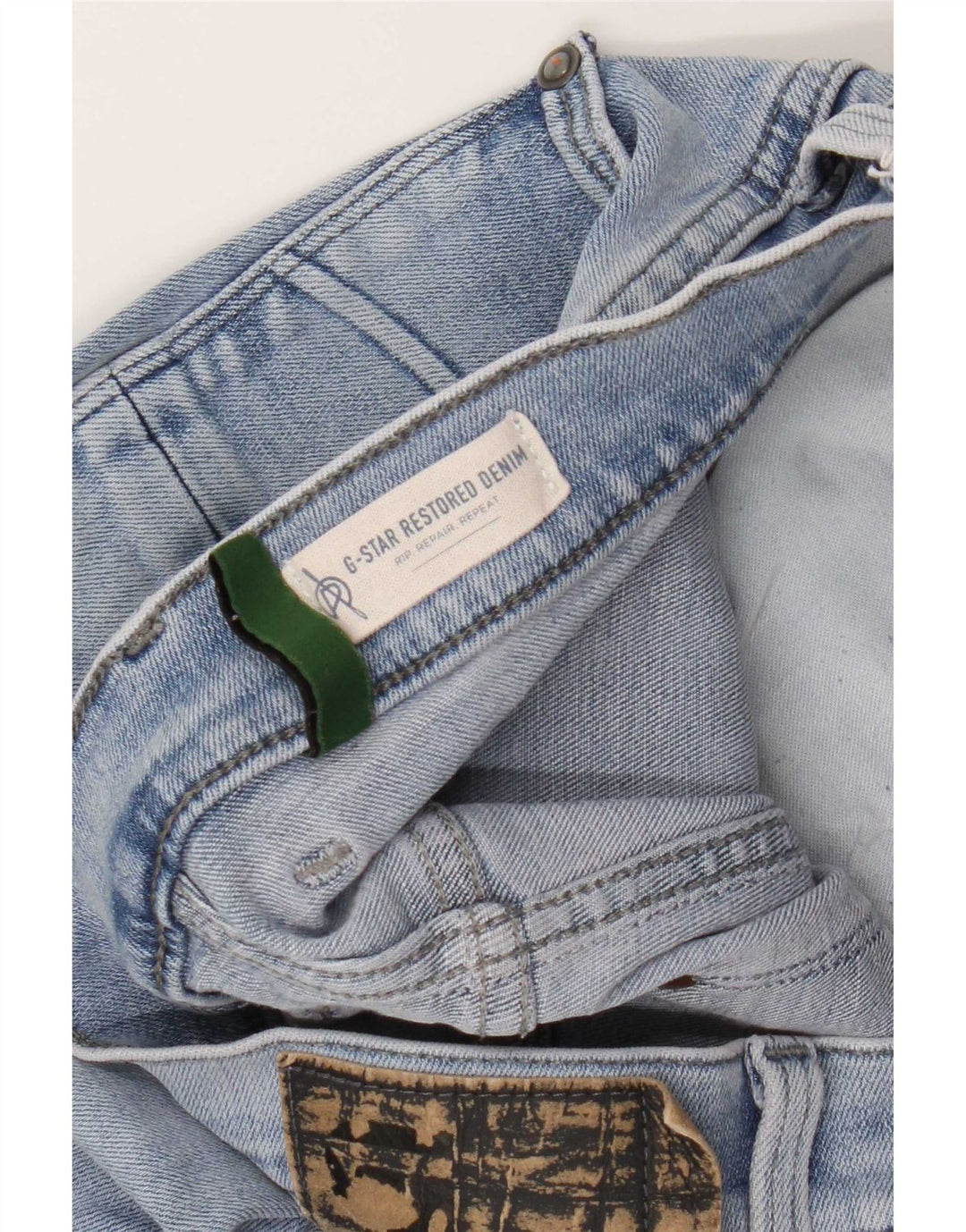 Jeans slim invecchiati Revend G-Star da uomo W33 L32 in cotone blu
