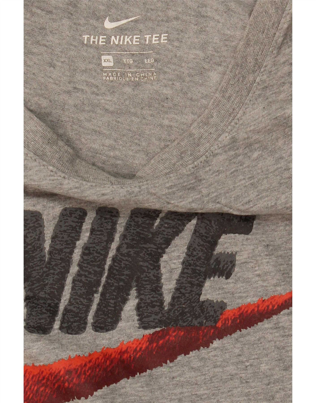 T-shirt grafica da uomo Nike Top 2XL grigia chiazzata