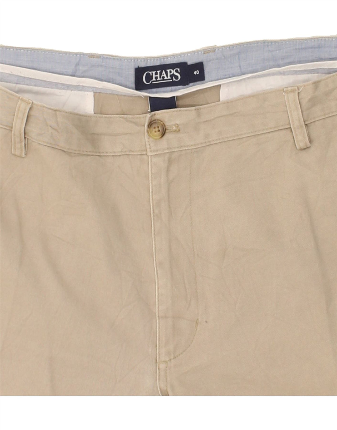 CHAPS Mens Chino Shorts W40 XL  Beige Cotton Vintage Chaps and Second-Hand Chaps from Messina Hembry 