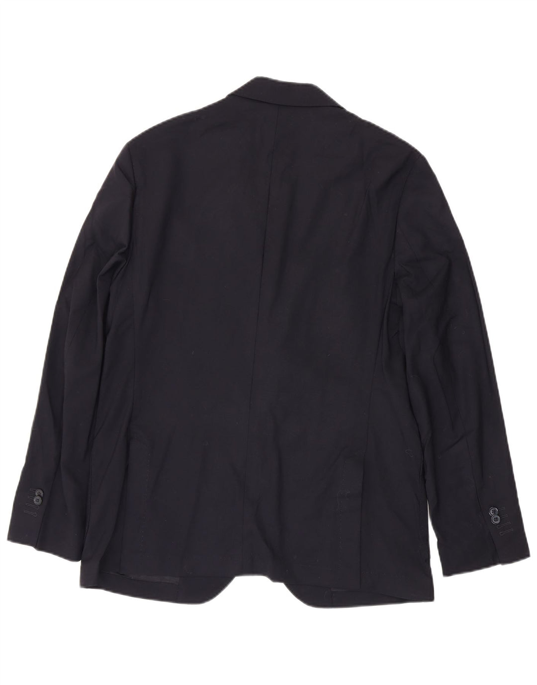 Giacca blazer da uomo a 2 bottoni Massimo Dutti EU 52 Large in lana blu navy