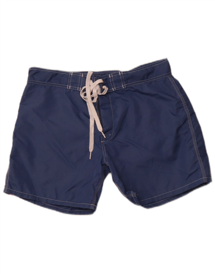 Pantaloncini da bagno da uomo VINTAGE medio blu navy