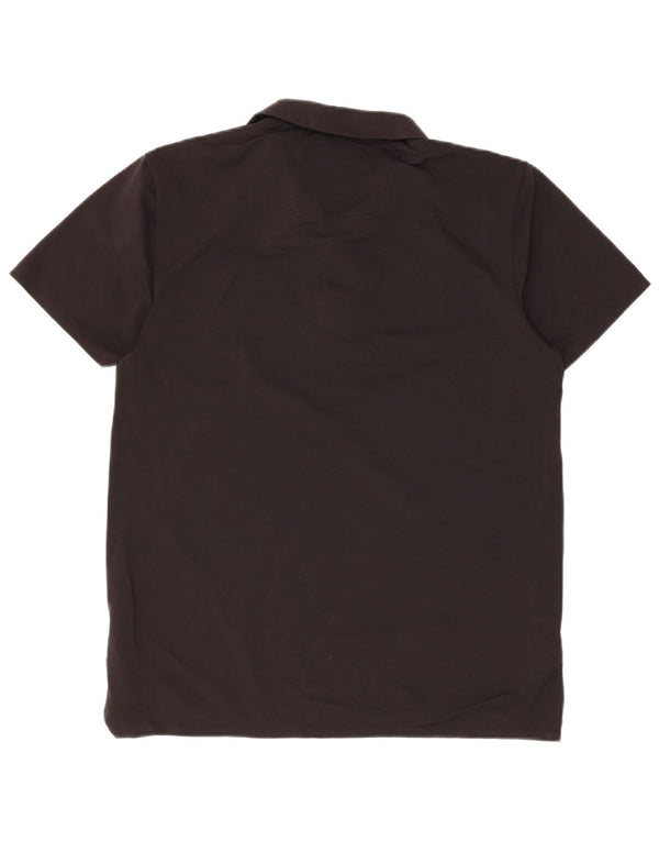 Polo Hugo Boss da uomo slim fit media nera in poliammide