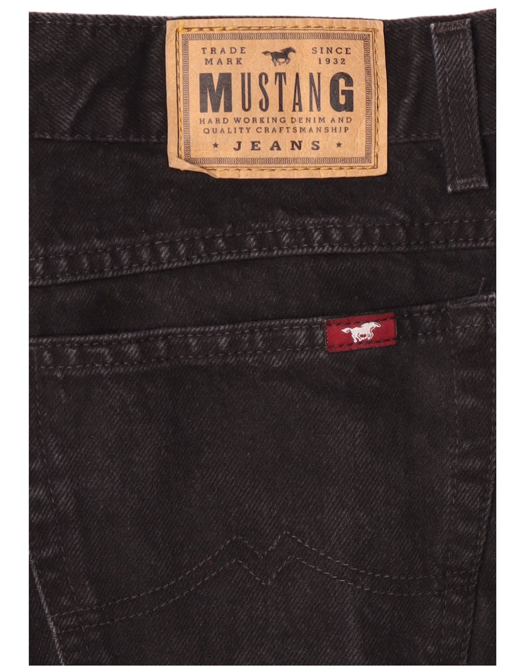 Jeans dritti da uomo Mustang W32 L30 neri