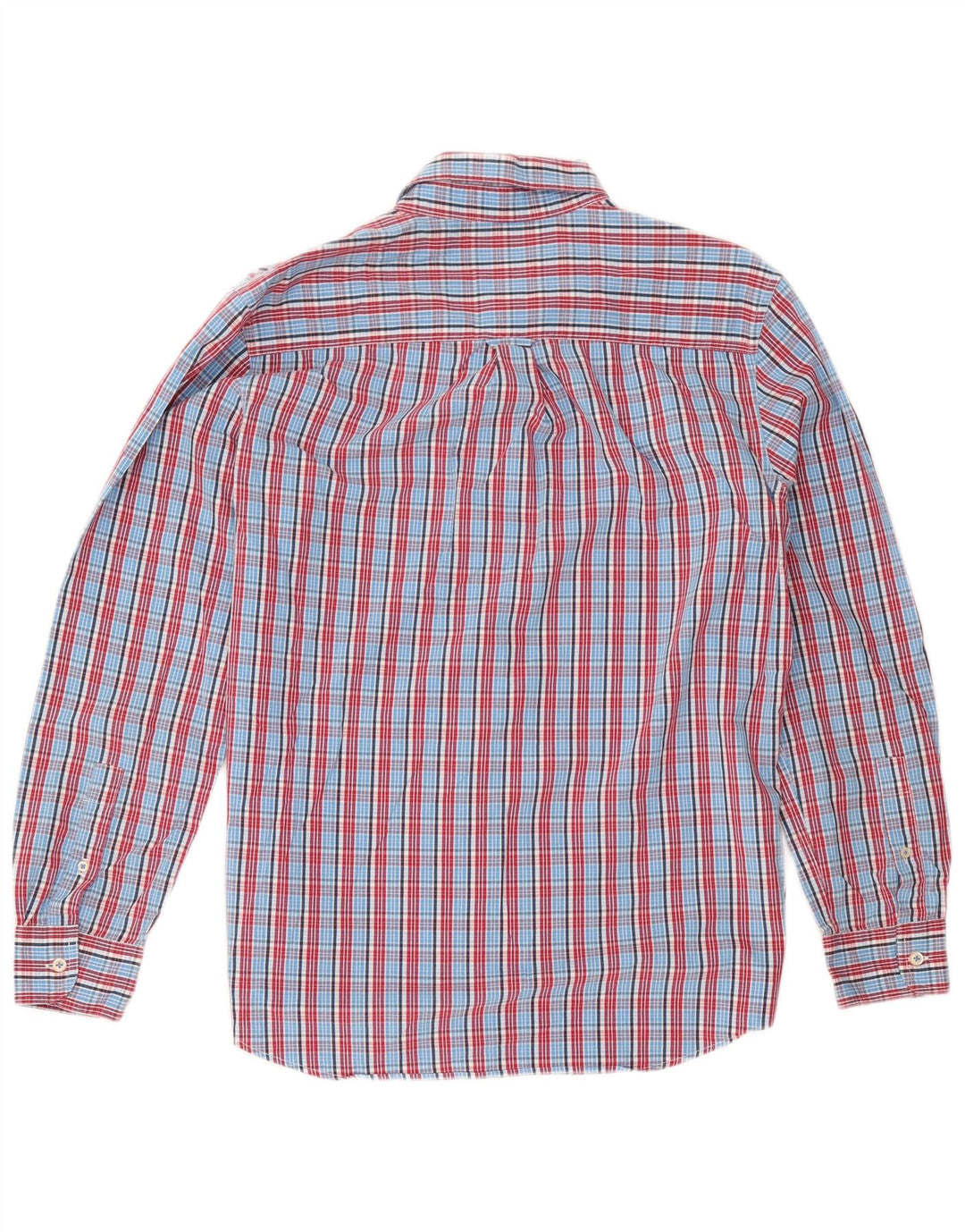 Camicia da uomo Chaps in cotone a quadri blu medio
