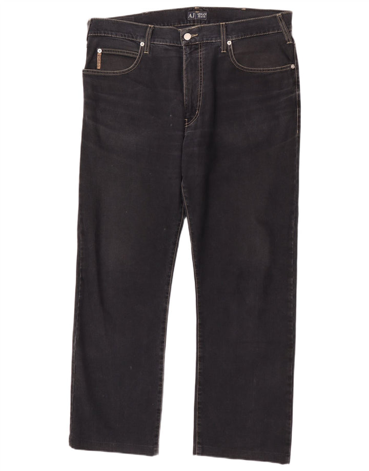 Jeans dritti da uomo Armani W38 L29 cotone blu navy