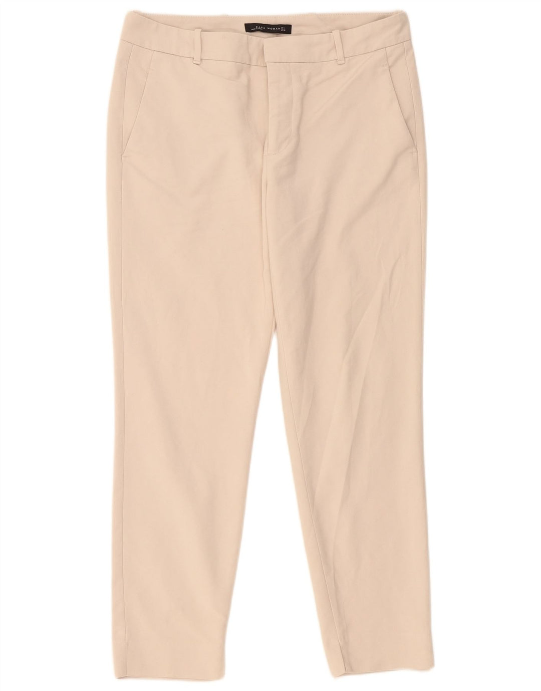 Pantaloni chino slim da donna Zara grandi W32 L28 Beige