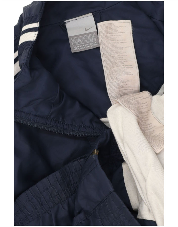 Giacca da tuta da uomo Nike UK 38/40 Medium Navy Blue Colourblock Nylon