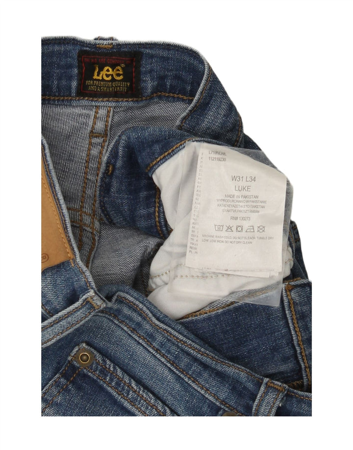 Jeans LEE Luke Slim da uomo W31 L34 in cotone blu