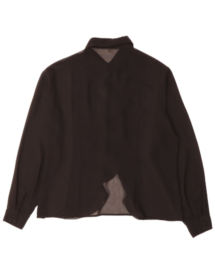 Camicia a maniche lunghe da donna Mario Pucci Cecconi IT 50 XL Nera