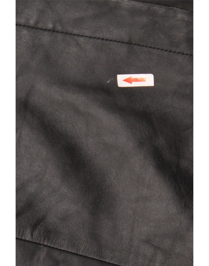 Cappotto in pelle da donna Helium UK 10 piccolo nero