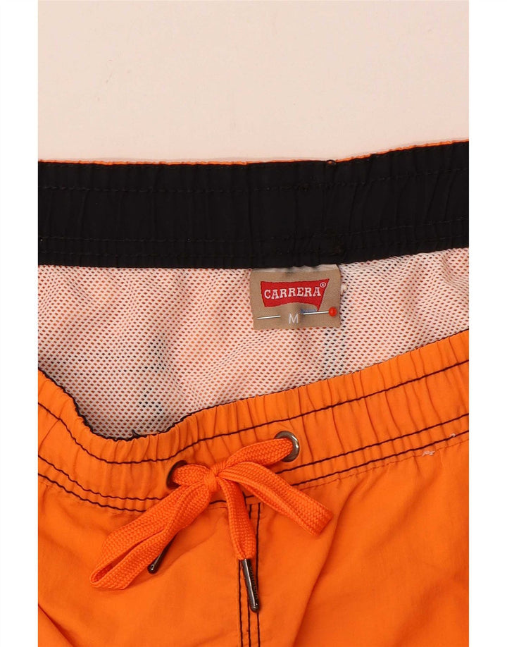 Pantaloncini da bagno grafici da uomo Carrera arancione medio in poliammide