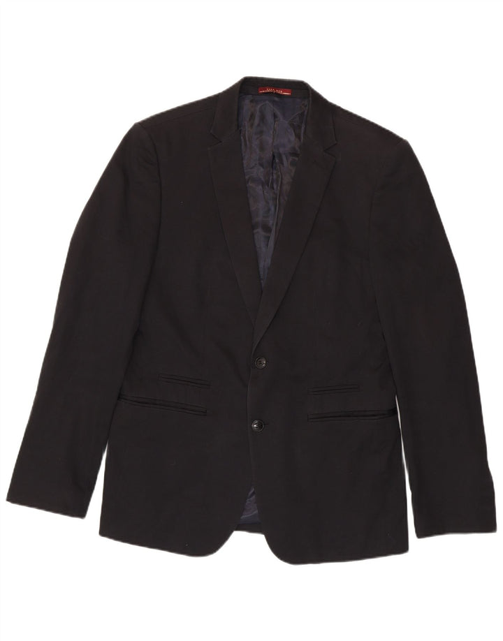 Giacca blazer a 2 bottoni da uomo Zara EU 50 cotone nero medio