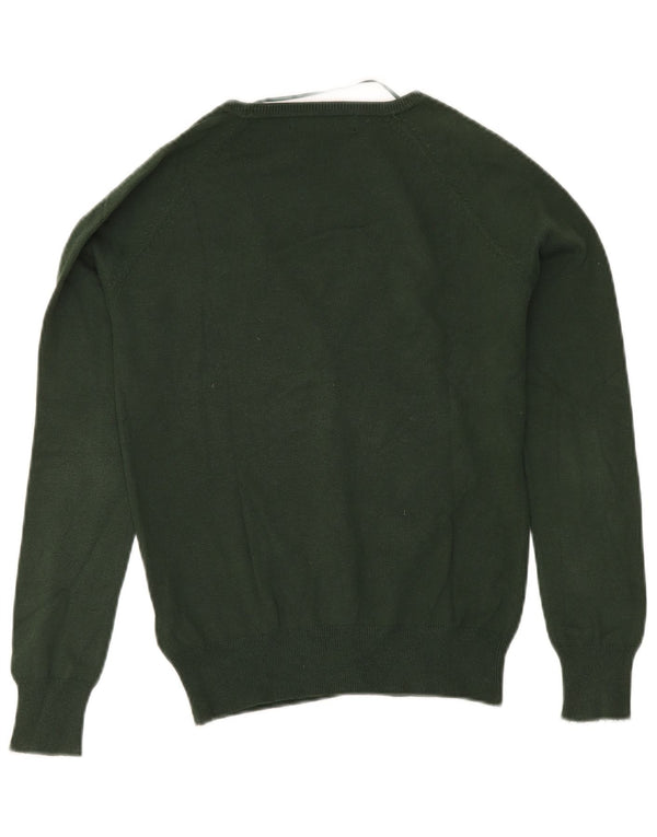 Maglione cardigan da donna Zara UK 12 cotone verde medio
