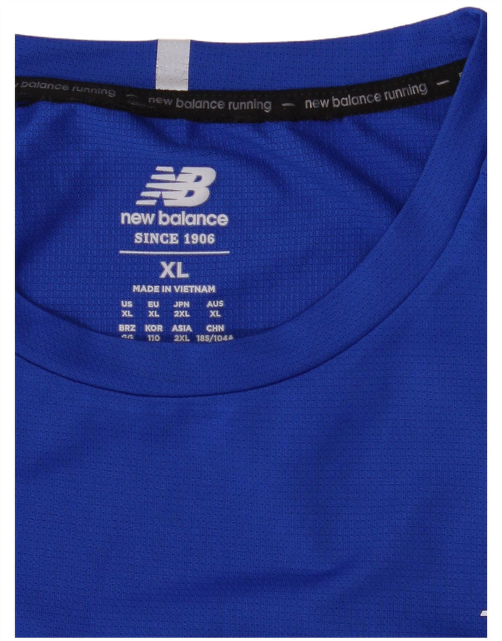 Maglietta da uomo NEW BALANCE Top XL Blu