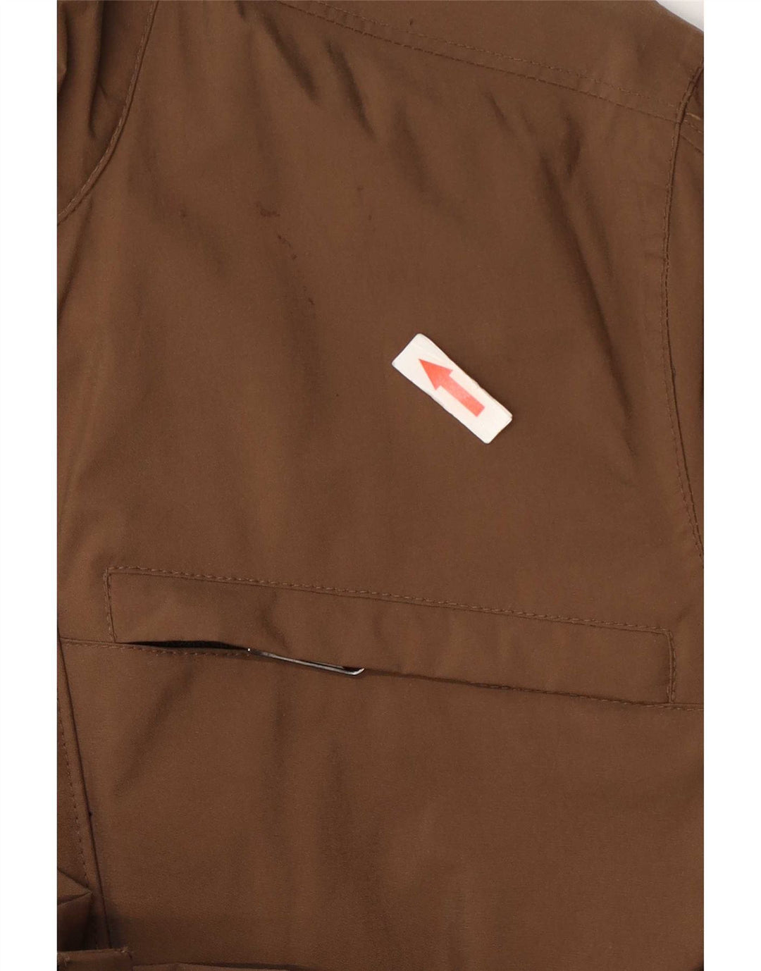 Giacca utility da uomo vintage UK 38 poliammide marrone medio