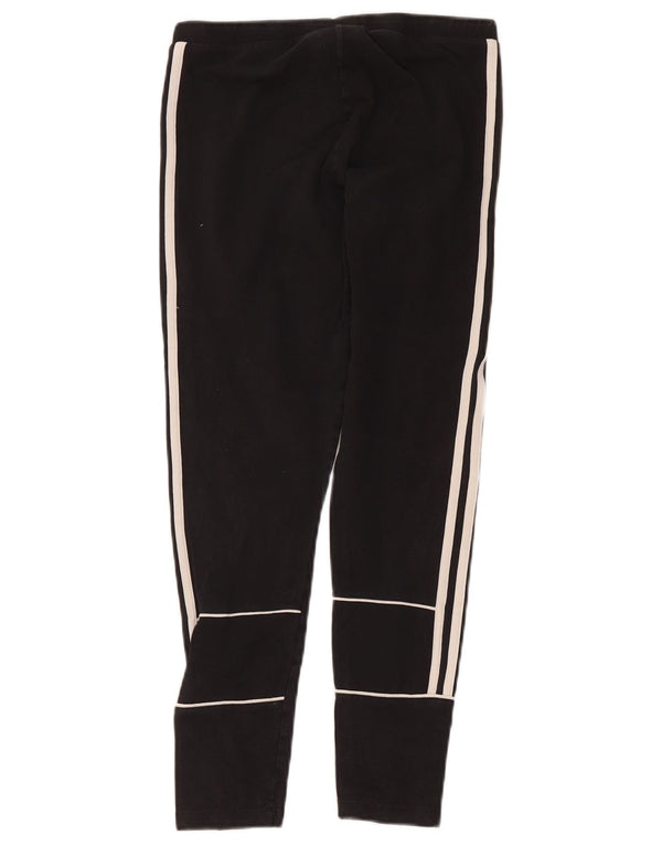 Leggings corti da donna Adidas UK 12 cotone medio nero