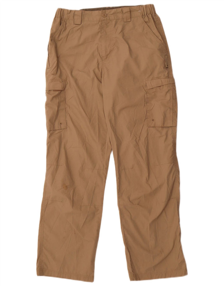 Pantaloni cargo dritti da uomo Mountain Warehouse W32 L29 Poliestere beige