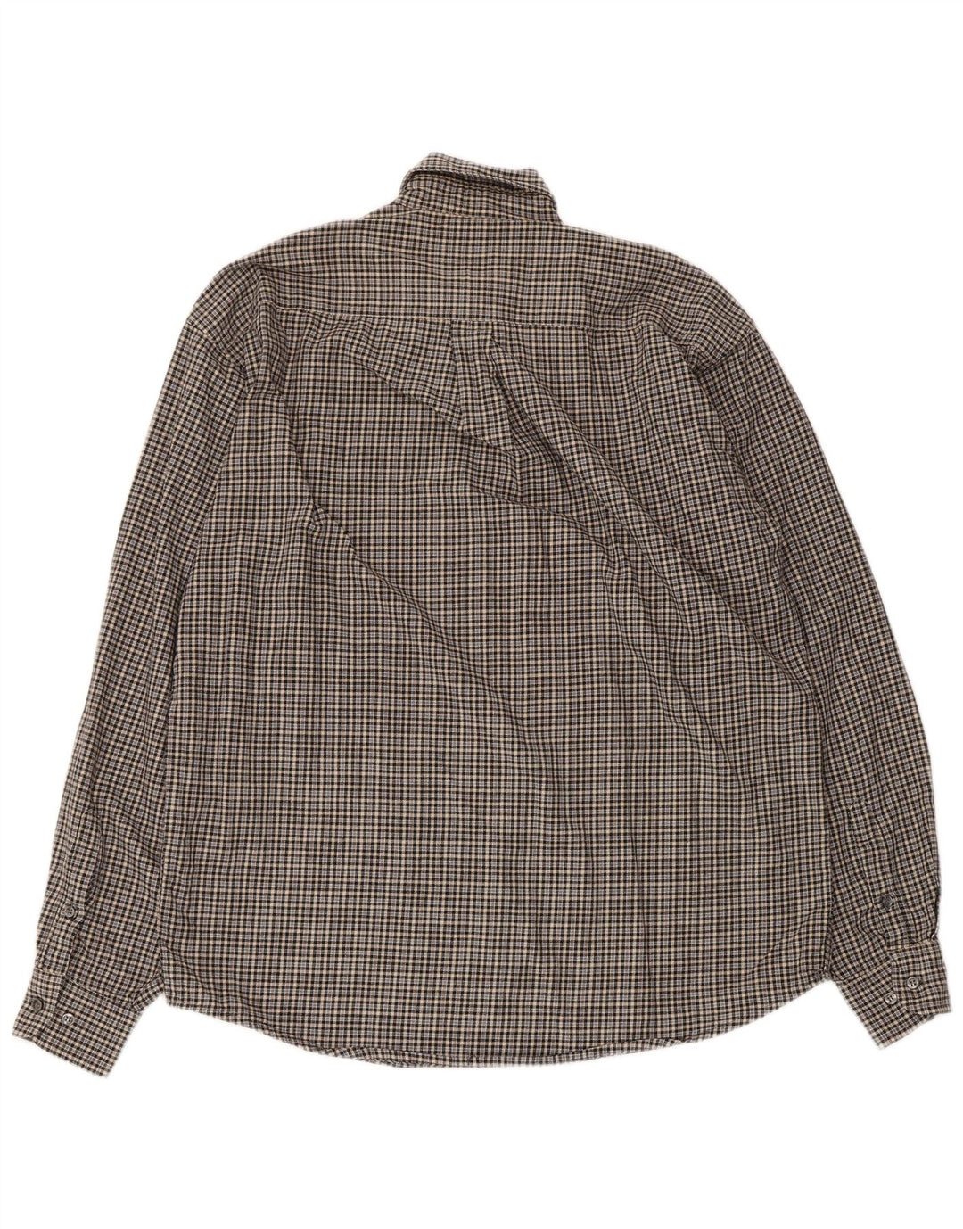 Camicia da uomo in flanella Sergio Tacchini in cotone a quadri grigio medio