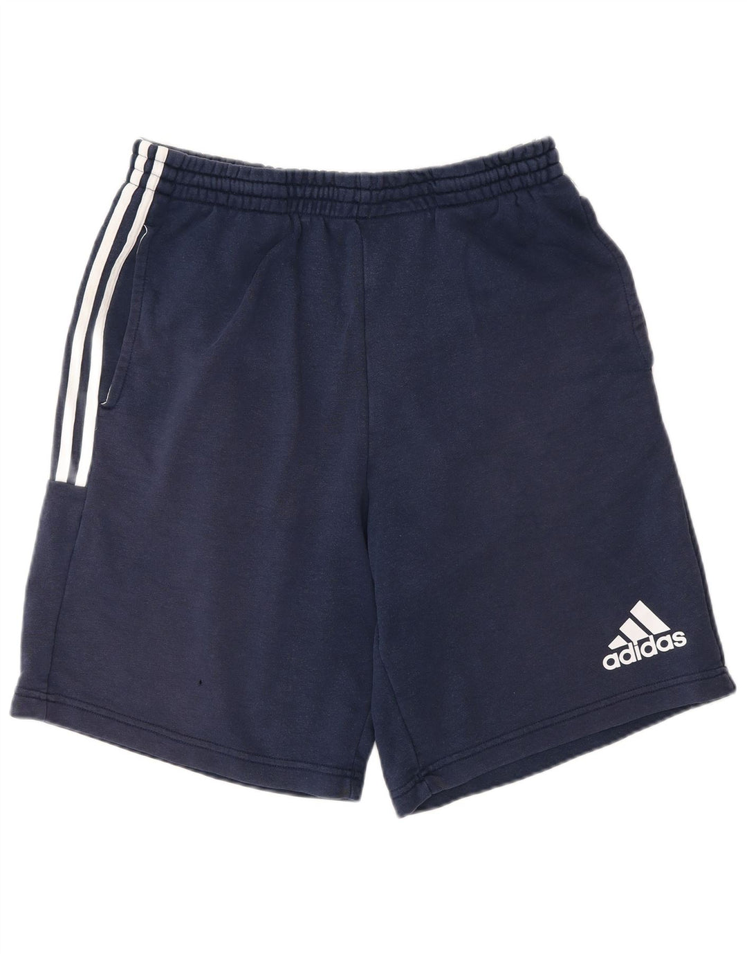 Pantaloncini sportivi Adidas da uomo di grandi dimensioni in cotone blu navy