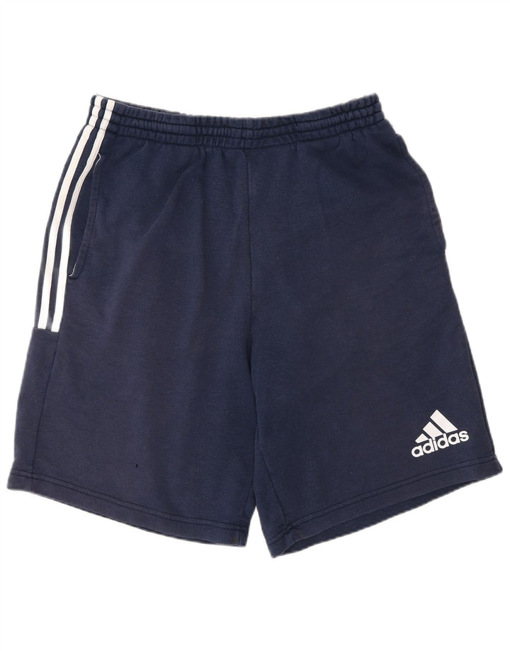 Pantaloncini sportivi Adidas da uomo di grandi dimensioni in cotone blu navy