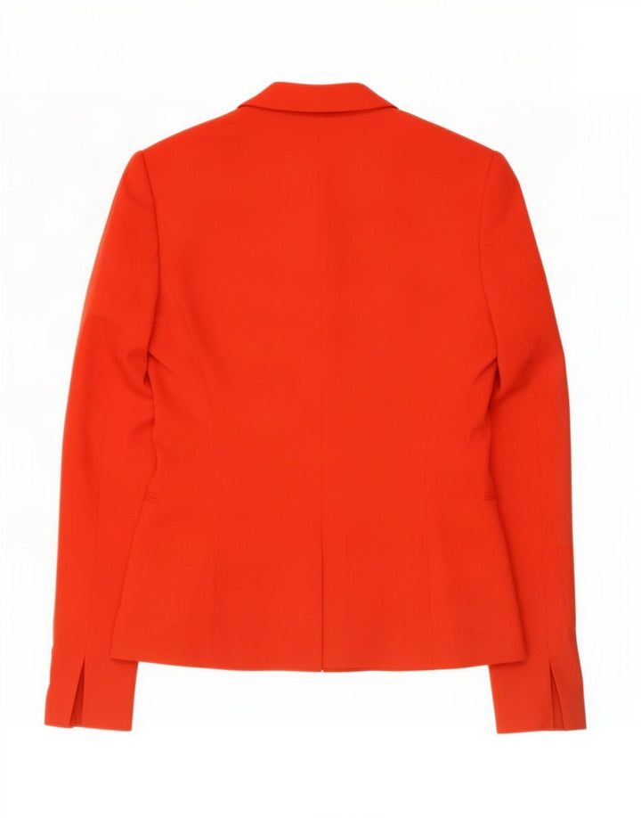 Giacca blazer a 1 bottone da donna Zara UK 12 viscosa rossa media